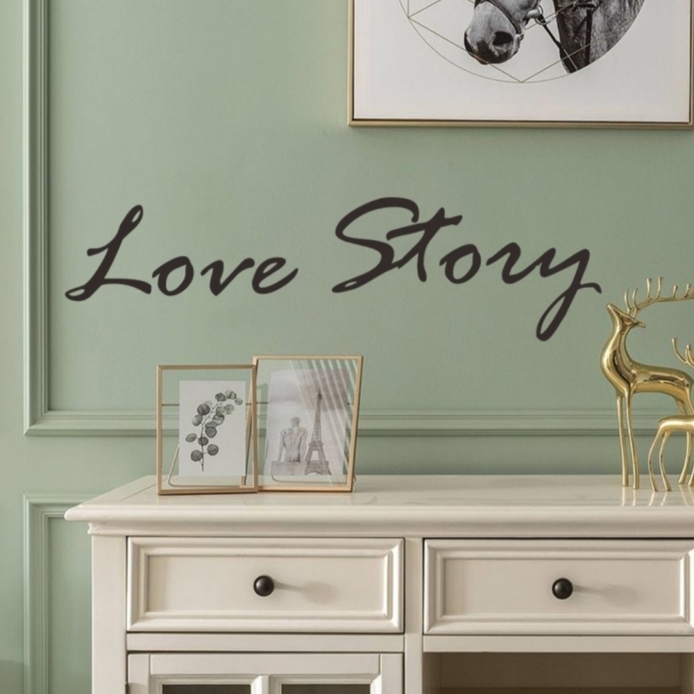 Vinyl Wall Decal LOVE STORY